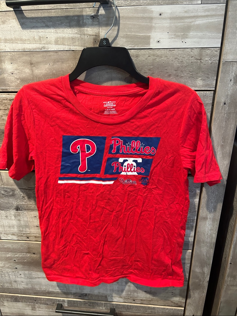 Genuine Merchandise Red Phillies Kids Graphic Tee